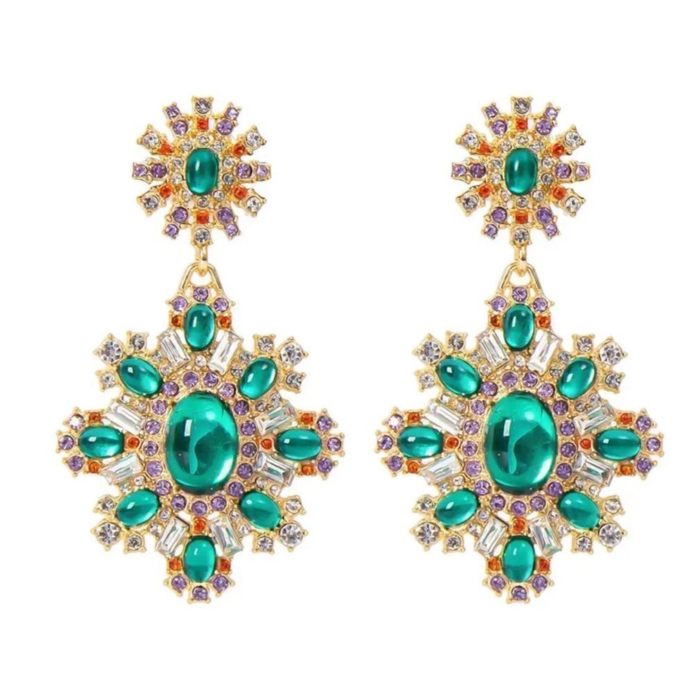 BJ TEAL BLUE EARRINGS NWT